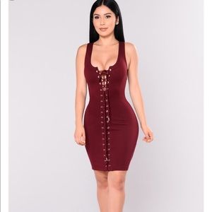 BRAND NEW FASHION NOVA “TOO MUCH SAUCE DRESS”